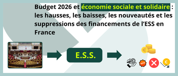 You are currently viewing Budget 2026 et économie sociale et solidaire : les hausses, les baisses, les nouveautés et les suppressions des financements de l’ESS en France